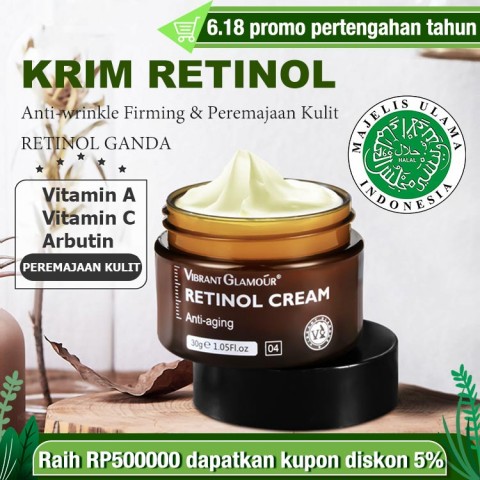 Krim anti penuaan dan krim pemutih VC