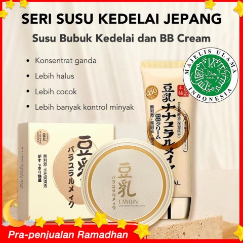 Penyembunyian dan Pengaturan Jepang Susu Bubuk Kedelai dan Set BB Cream