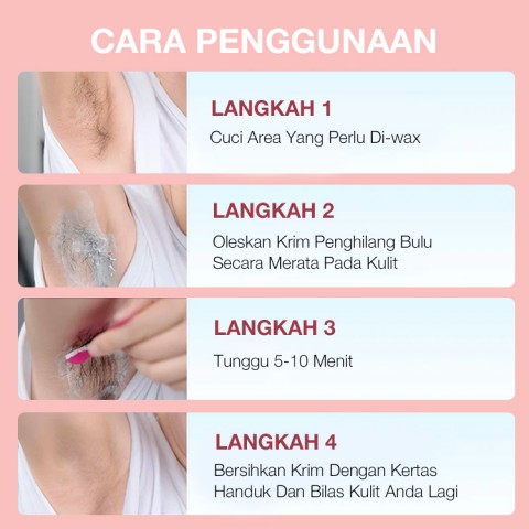 Set Krim Penghilang Rambut Kelas Salon Kecantikan Korea Ringan