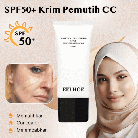 SPF50+ Krim Pemutih CC