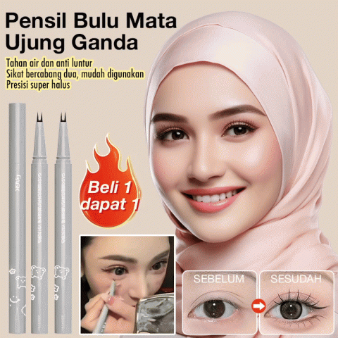 Pensil Bulu Mata Ujung Ganda