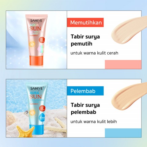 Pemutih, pelindung sinar matahari, BB 3 in 1, SPF90PA+++