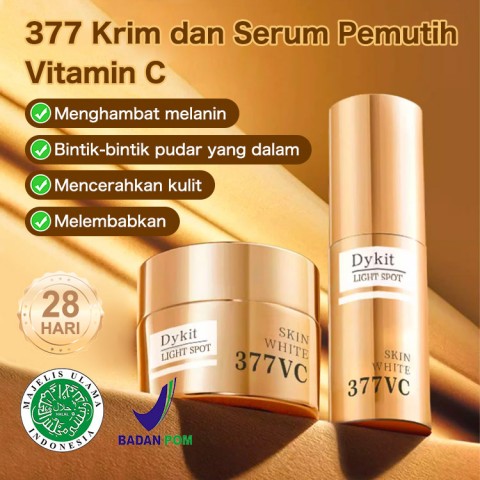 377 Vita C serum dan krim-Memutihkan dalam, menghilangkan melasma, bintik-bintik, bintik matahari, Bekas jerawat, bintik-bintik penuaan