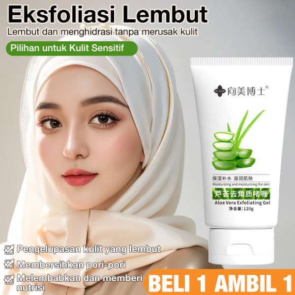 Pembersih Pengelupasan & Pencerah Aloe Vera