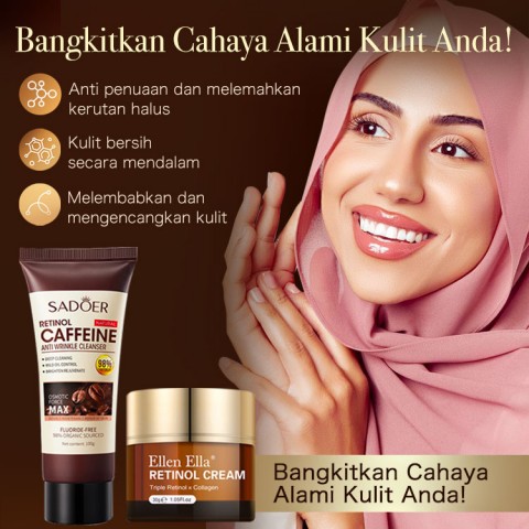Pembersih Wajah Anti Kerutan Kafein