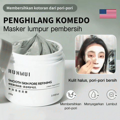 Masker lumpur pembersih-Mengecilkan pori-pori dan menghilangkan komedo