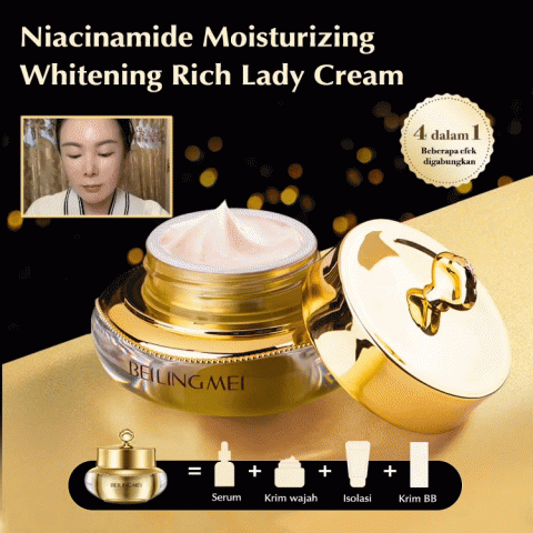 4 in 1 Niacinamide Gold Protein Moisturizing Whitening Lady Cream