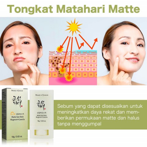 Kecantikan Joseon Matte Sun Stick : Mugwort + Camelia