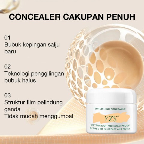 Korea Concealer tahan air tahan lama-Menutup lingkaran hitam, bekas jerawat, bekas luka-puff sebagai freebie