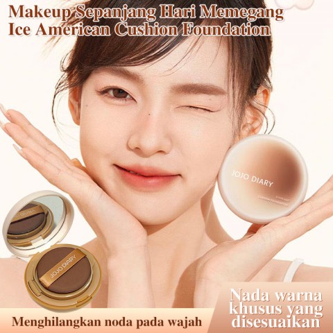 All Day Makeup Holding Ice American Cushion Foundation-12 jam pengontrol minyak tahan lama, cakupan 3x