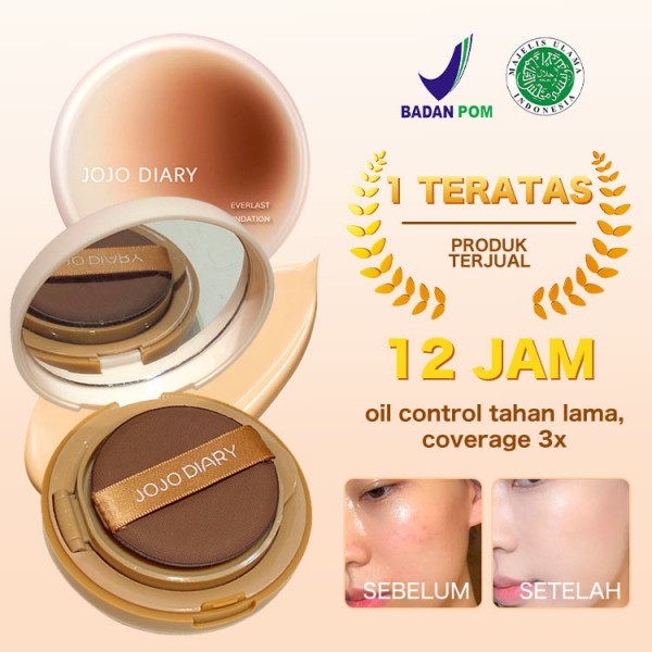 All Day Makeup Holding Ice American Cushion Foundation-12 jam pengontrol minyak tahan lama, cakupan 3x