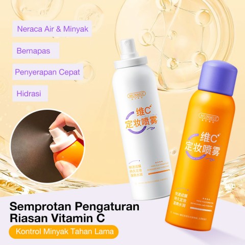 Lotion Air Semprotan Pengaturan Riasan Pengontrol Minyak Tahan Lama