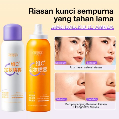 Lotion Air Semprotan Pengaturan Riasan Pengontrol Minyak Tahan Lama