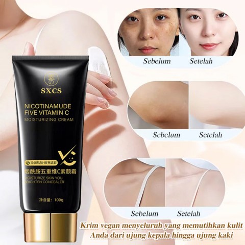Krim Pemutih Vitamin C Lima Kali Lipat Niacinamide