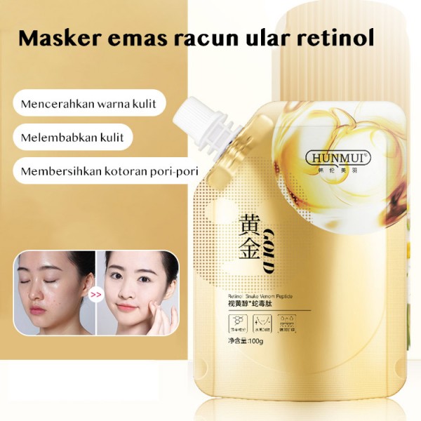 Retinol Snake Venom Gold Mask-Melembabka..