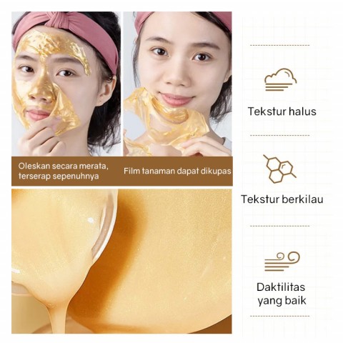 Retinol Snake Venom Gold Mask-Melembabkan dan mencerahkan kulit halus