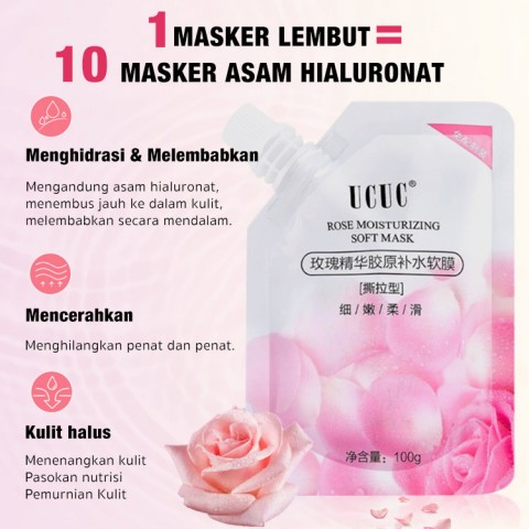 Rose Soft Mask Untuk salon kecantikan - Melembabkan, memutihkan dan mencerahkan