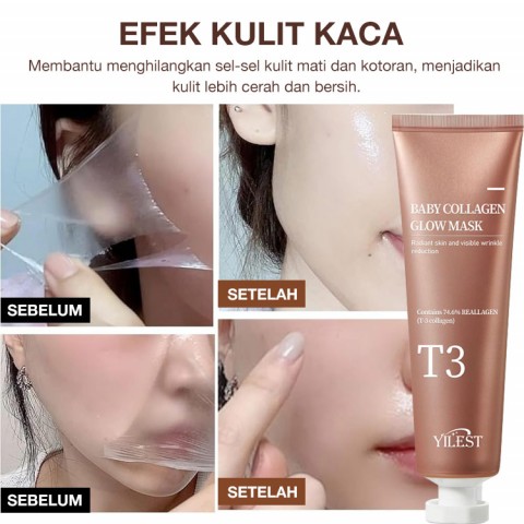 Masker Peel Off Kolagen Bayi T3