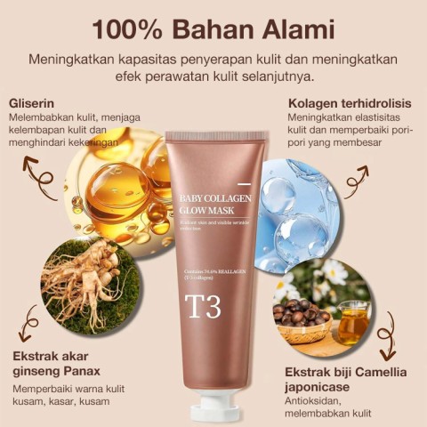 Masker Peel Off Kolagen Bayi T3