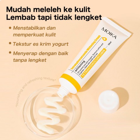 Kunyit Whitening Cream-Memutihkan, melembabkan, menghilangkan melasma