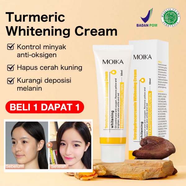 Kunyit Whitening Cream-Memutihkan, melembabkan, menghilangkan melasma