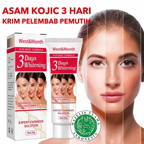 3-Day Kojic Acid Whitening Moisturizer Cream