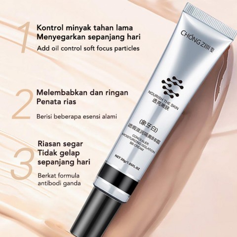 Japan Lasting Concealer Small Silver Tube BB Cream-1 buah hanya Rp228000