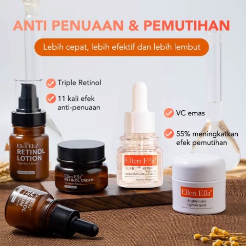 Triple Retinol Morning C Night A Set Perawatan Kulit