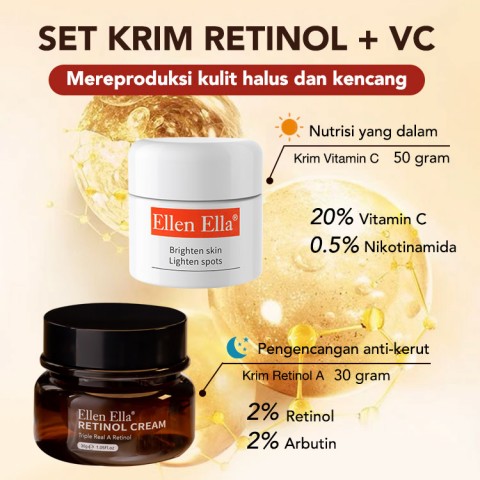 Triple Retinol Morning C Night Set Perawatan Kulit