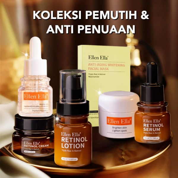 Koleksi produk pemutih dan anti penuaan ELLEN ELLA