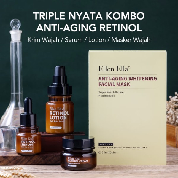 Kombo Retinol Tiga kali Anti Penuaan Tin..