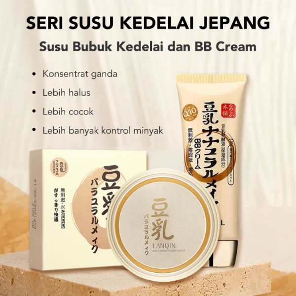 Penyembunyian dan Pengaturan Jepang Susu Bubuk Kedelai dan Set BB Cream