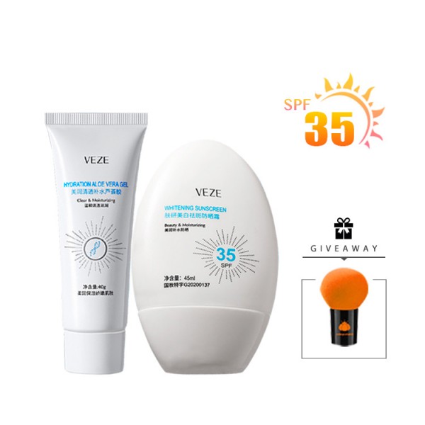 Whitening sunscreen organic aloe vera ge..