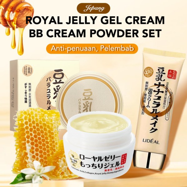 Jepang royal jelly gel krim krim BB set ..