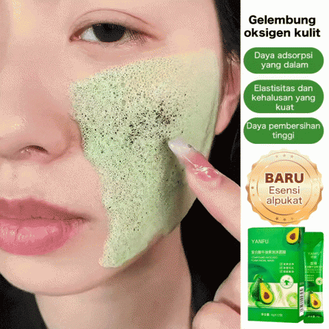 Masker Gelembung Wajah Pembersih Alpukat Asam Kompleks
