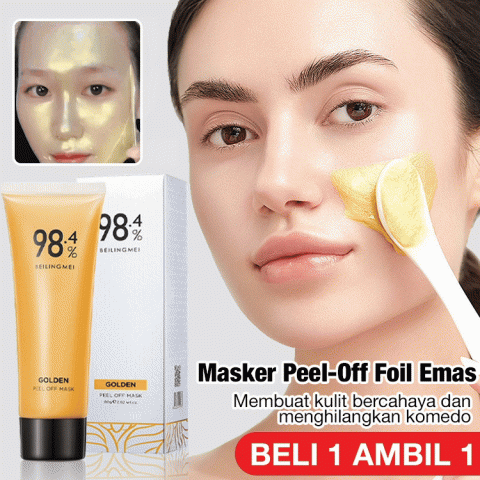 Masker Peel-Off Foil Emas