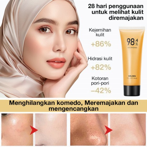 Masker Peel-Off Foil Emas