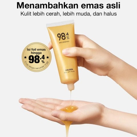 Masker Peel-Off Foil Emas