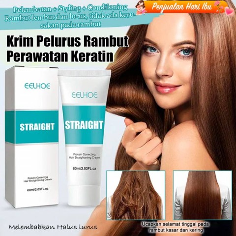 Krim Pelurus Rambut Perawatan Keratin-Gunakan sekali selama 3-6 bulan-TT