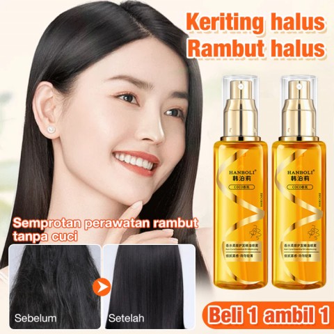 Semprotan minyak esensial perawatan rambut halus dan ringan yang tahan lama
