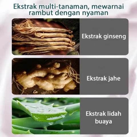 Pewarna rambut formula tumbuhan alami-Satu kotak berisi 10 buah