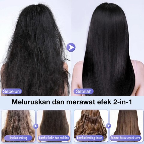 Krim pelurus rambut dengan koreksi protein