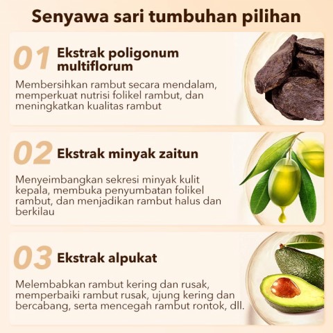 Sabun sampo Polygonum multiflorum