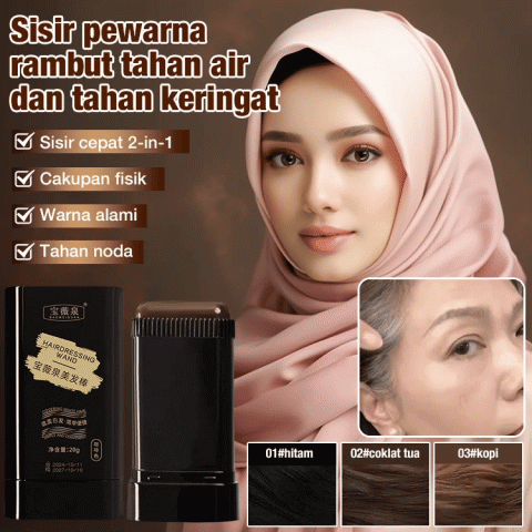 Sisir pewarna rambut anti air dan anti keringat
