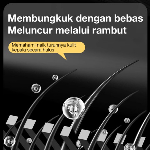 Sisir pewarna rambut anti air dan anti keringat