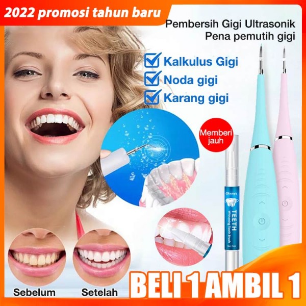 Ultrasonic Tooth Cleaner-Beli 1 ambil 1 pena pemutih gigi