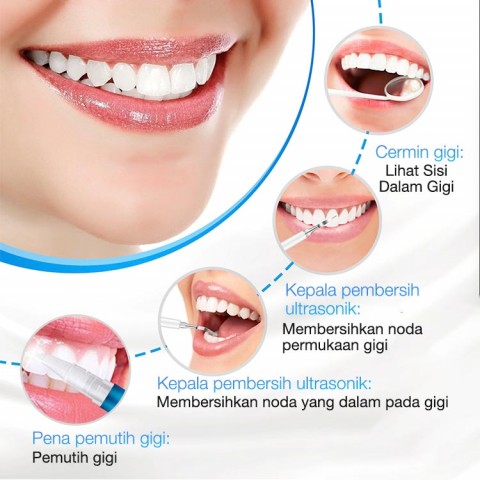 Ultrasonic Tooth Cleaner-Beli 1 ambil 1 pena pemutih gigi