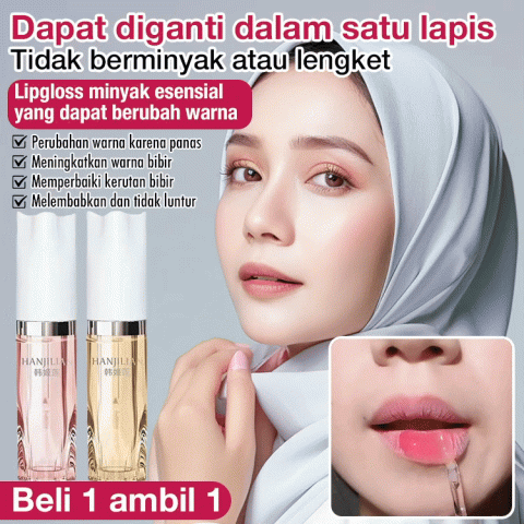 Lip gloss minyak esensi pengubah warna