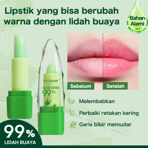 lipstik pengubah warna lidah buaya