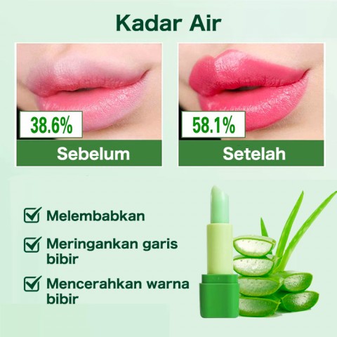 lipstik pengubah warna lidah buaya